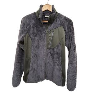 Columbia Blue Double Plush Teddy Full Zip Fleece Women’s Jacket - L